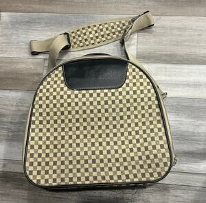 Ultralite Checkered Retro Carry On Travel Bag Y2K Under Seat Overnight Case